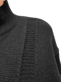 Solid Color Knits Long Sleeve Two Piece Shorts Set CM-61028