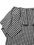 Irregular Plaid Printed Wide Leg Pants HNIF-YY058