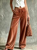 Solid Color Corduroy Casual Pants HMS-30004