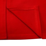 Plus Size Solid Color V Neck Ruched Midi Dress GATE-606