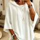 Plus Size Long Sleeve Knits Drawstring Hooded Sweatshirt GSXL-GCY-1523