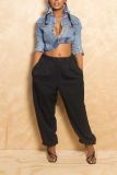 Solid Color Casual Pants BGN-373