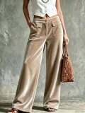 Solid Color Corduroy Casual Pants HMS-30004