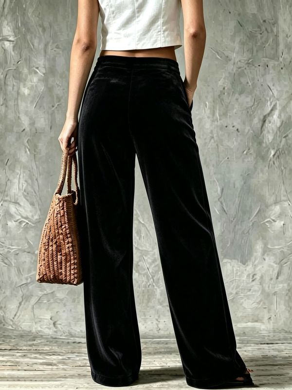 Solid Color Corduroy Casual Pants HMS-30004