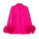 Solid Color Hot Drill Blazer Coat Pants Suit GNQF-S198