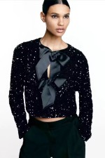 Plus Size Long Sleeve Sequin Tops GNYX-234