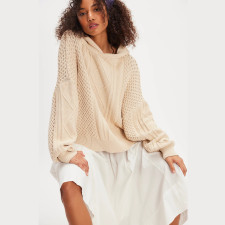 Solid Color Hooded Sweater GMJF-7706
