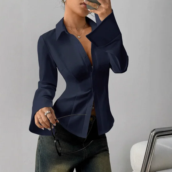 Long Sleeve Laple Slim Shirt GSRX-SRX648