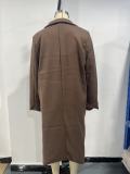Long Sleeve Lapel Long Coat GSXL-HD9946