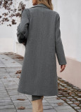 Long Sleeve Lapel Long Coat GSXL-HD9946