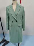 Long Sleeve Lapel Long Coat GSXL-HD9946