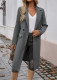 Long Sleeve Lapel Long Coat GSXL-HD9946