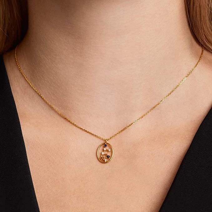 PDPAOLA - Collana Vergine - Argento Sterling 925 Placcato in Oro 18 carati - Gioielli per Donna