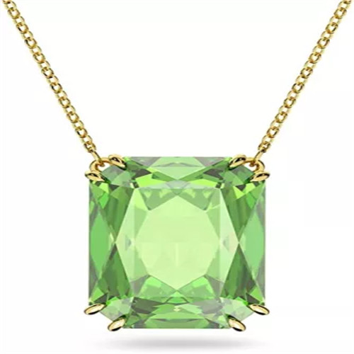 Swarovski Pendente Millenia, Verde, Placcato color oro