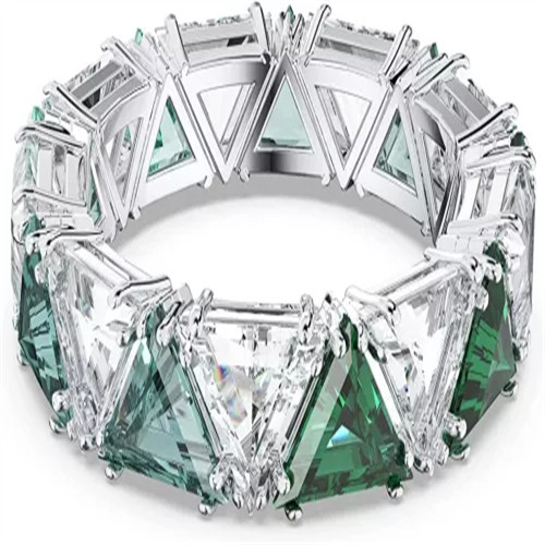 Swarovski Anello cocktail Ortyx, Cristalli taglio triangolo
