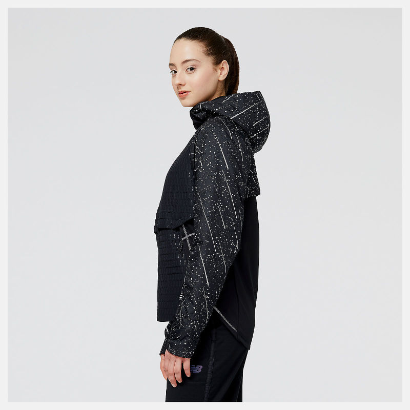 NB Reflective Print Impact Run Heat Jacket
