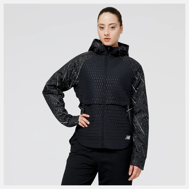 NB Reflective Print Impact Run Heat Jacket