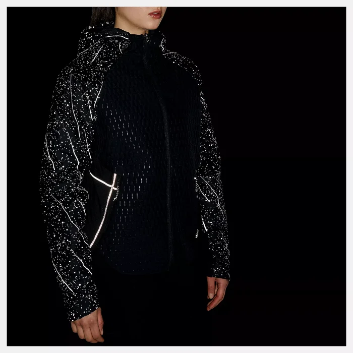 NB Reflective Print Impact Run Heat Jacket