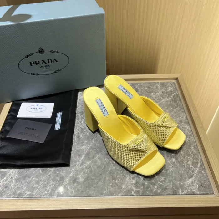 Prada Satin Pumps with Crystals Size 35-41 9-Color
