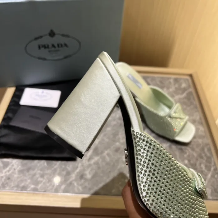 Prada Satin Pumps with Crystals Size 35-41 9-Color