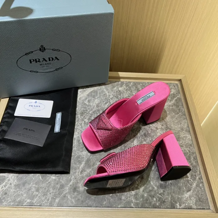 Prada Satin Pumps with Crystals Size 35-41 9-Color