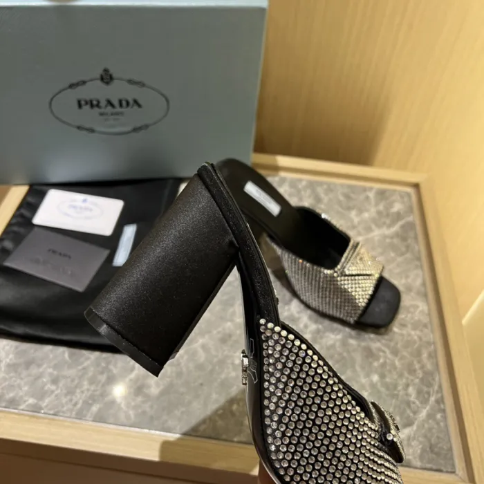 Prada Satin Pumps with Crystals Size 35-41 9-Color