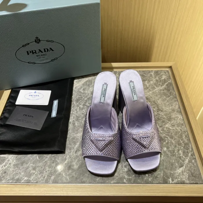 Prada Satin Pumps with Crystals Size 35-41 9-Color