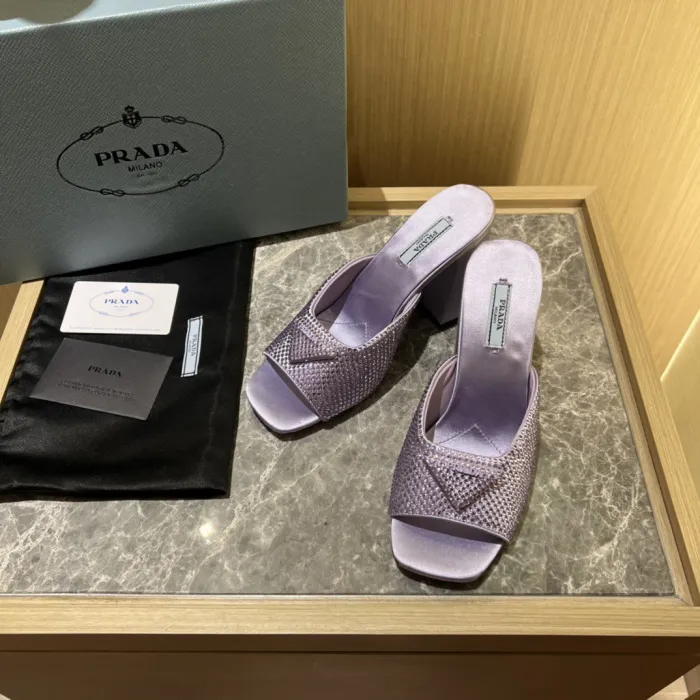 Prada Satin Pumps with Crystals Size 35-41 9-Color
