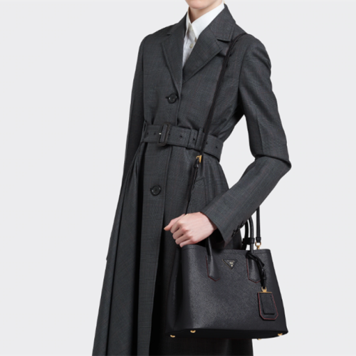 Prada 1BG443 Double Saffiano Leather Bags Size 25*18.5*12.5cm