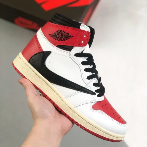 Nike Air Jordan 1 x Travis Scott High Top Sneaker Shoes Gr. 36-46