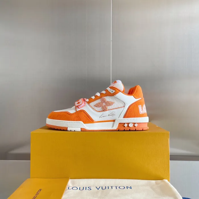 Louis Vuitton LV Trainer Velcro Strap Sneaker Size 39-45  5-Color