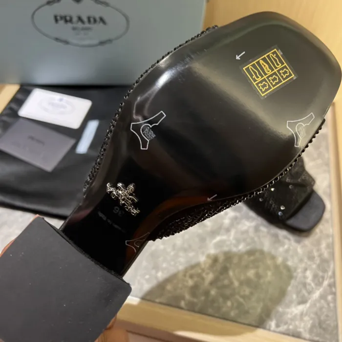 Prada Satin Pumps with Crystals Size 35-41 9-Color