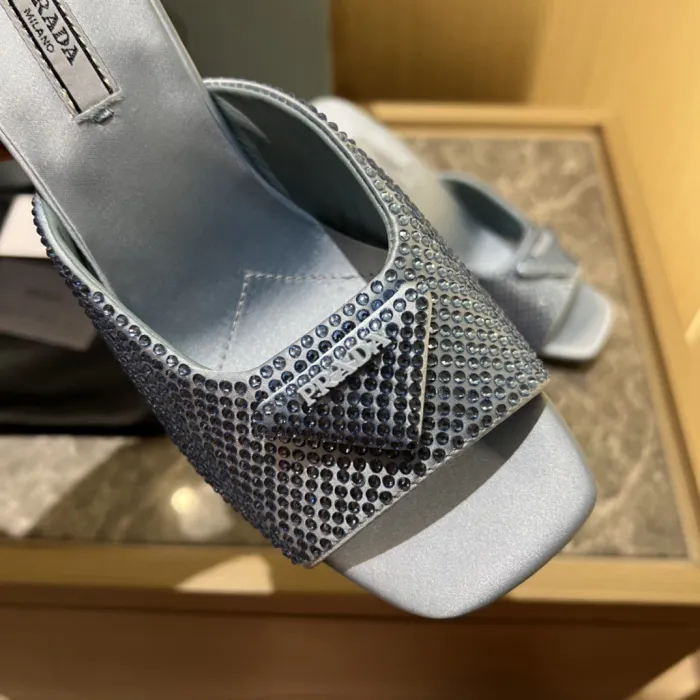 Prada Satin Pumps with Crystals Size 35-41 9-Color