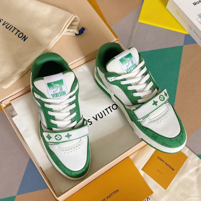 Louis Vuitton LV Trainer Velcro Strap Sneaker Size 39-45  5-Color