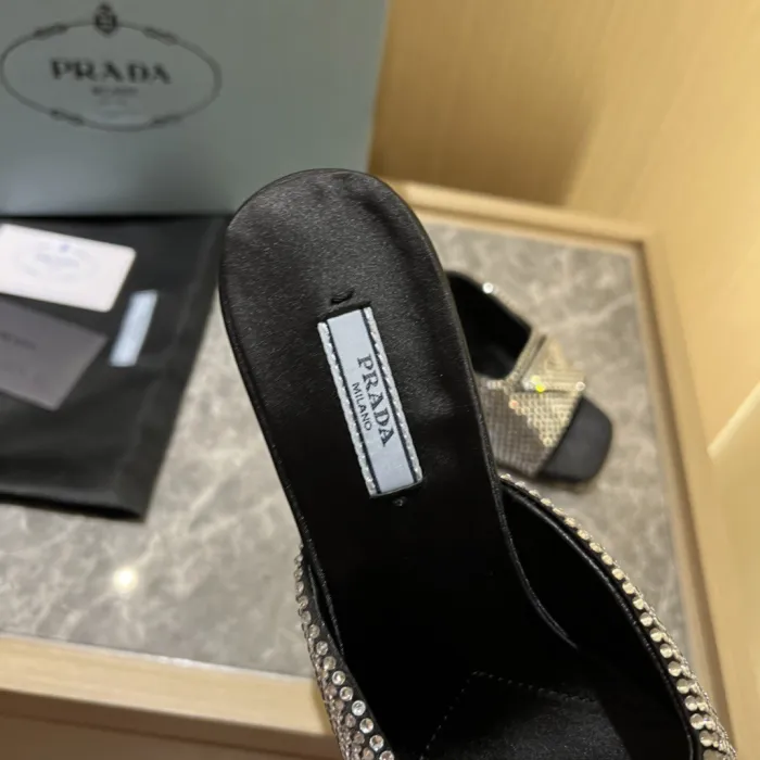 Prada Satin Pumps with Crystals Size 35-41 9-Color
