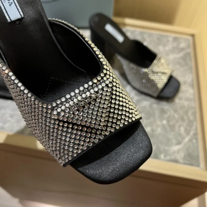 Prada Satin Pumps with Crystals Size 35-41 9-Color