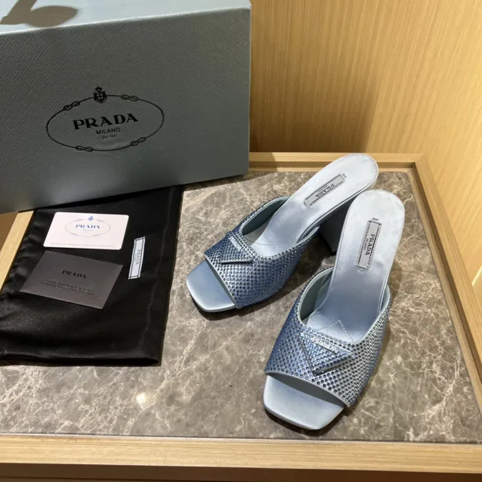 Prada Satin Pumps with Crystals Size 35-41 9-Color