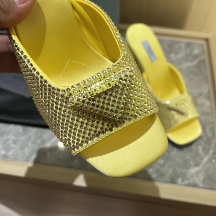 Prada Satin Pumps with Crystals Size 35-41 9-Color