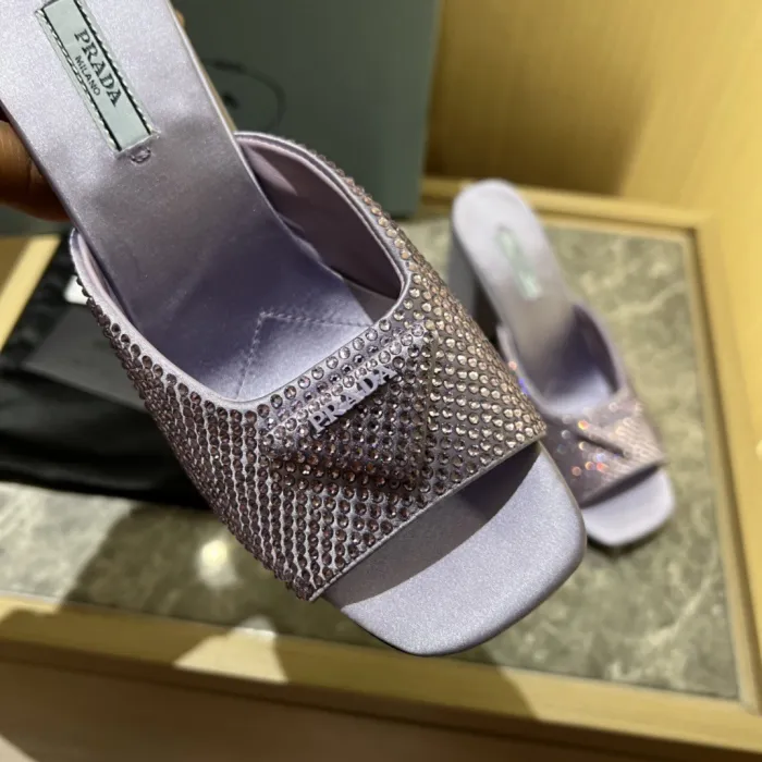 Prada Satin Pumps with Crystals Size 35-41 9-Color