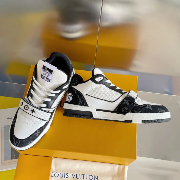 Louis Vuitton LV Trainer Velcro Strap Sneaker Size 39-45  5-Color