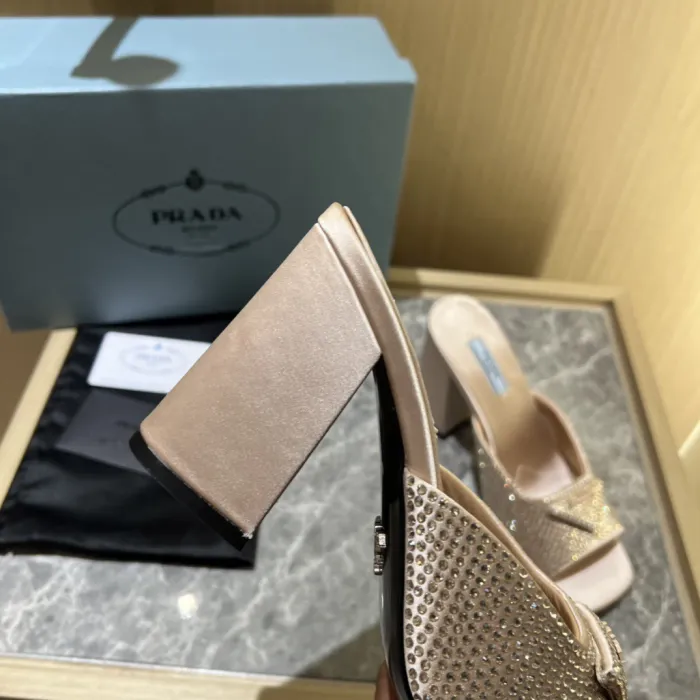 Prada Satin Pumps with Crystals Size 35-41 9-Color
