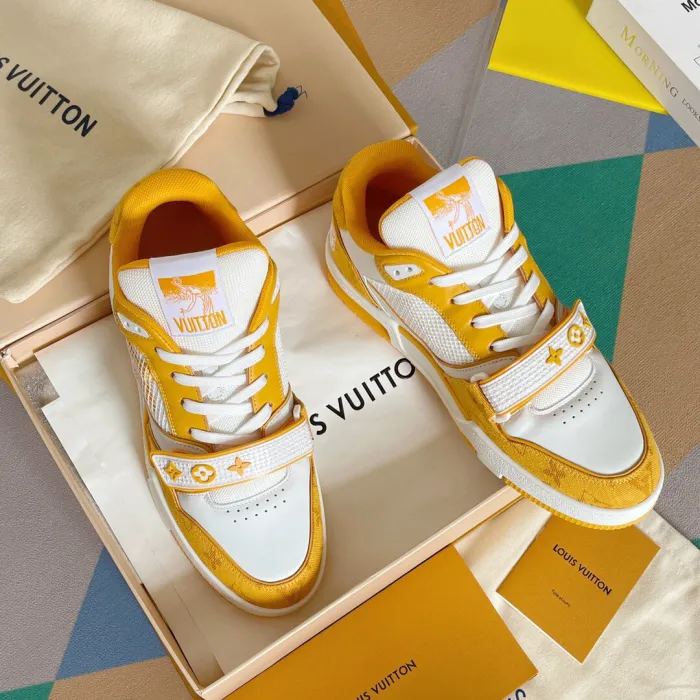 Louis Vuitton LV Trainer Velcro Strap Sneaker Size 39-45  5-Color