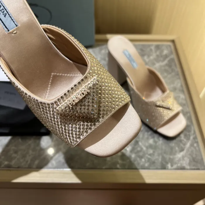 Prada Satin Pumps with Crystals Size 35-41 9-Color