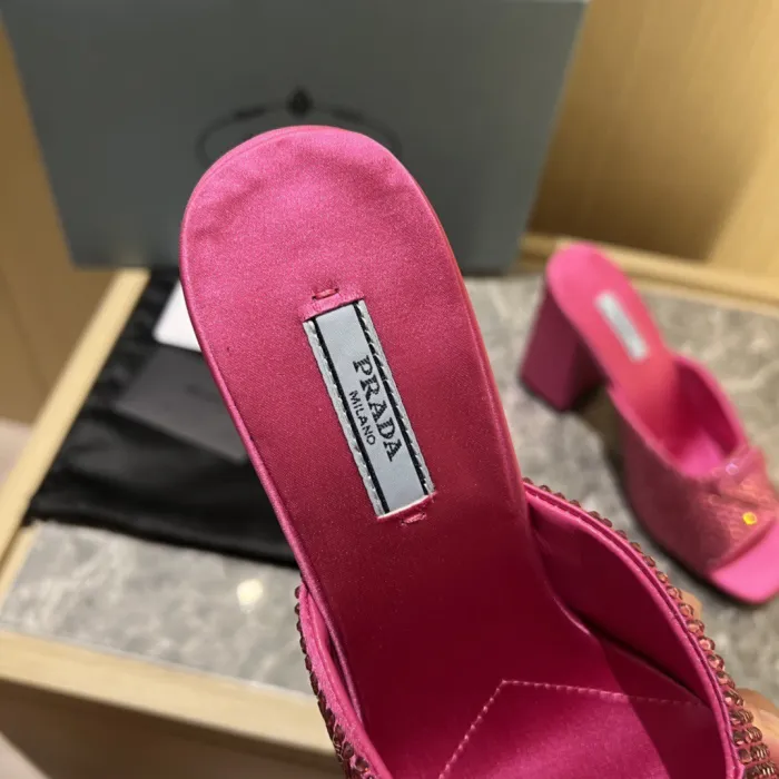 Prada Satin Pumps with Crystals Size 35-41 9-Color