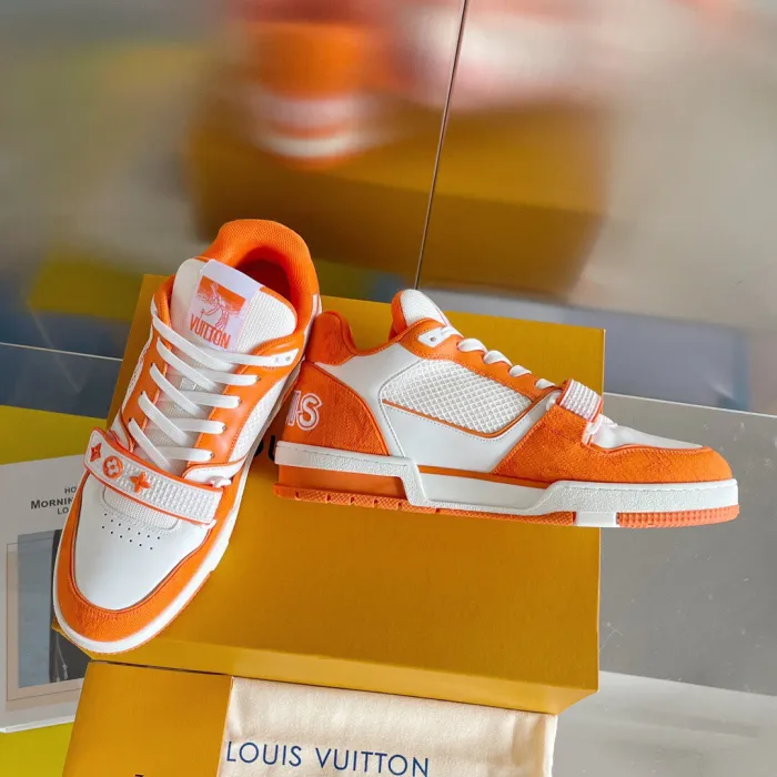 Louis Vuitton LV Trainer Velcro Strap Sneaker Size 39-45  5-Color