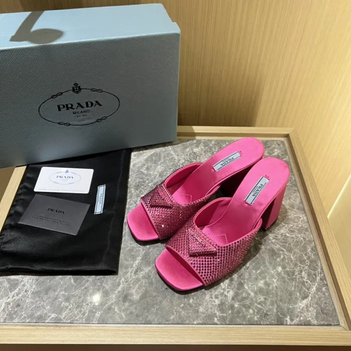 Prada Satin Pumps with Crystals Size 35-41 9-Color