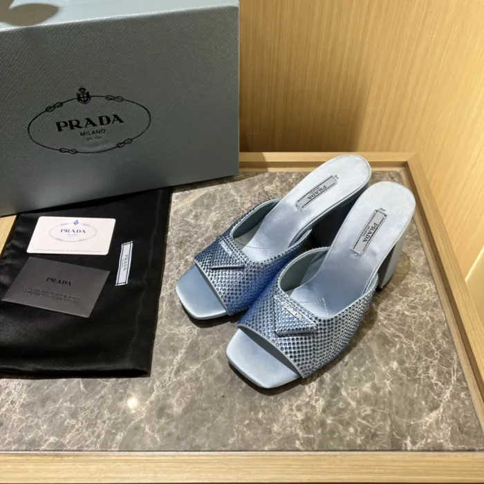 Prada Satin Pumps with Crystals Size 35-41 9-Color