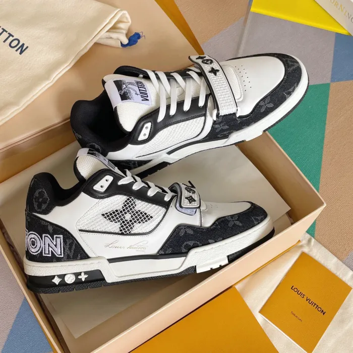 Louis Vuitton LV Trainer Velcro Strap Sneaker Size 39-45  5-Color