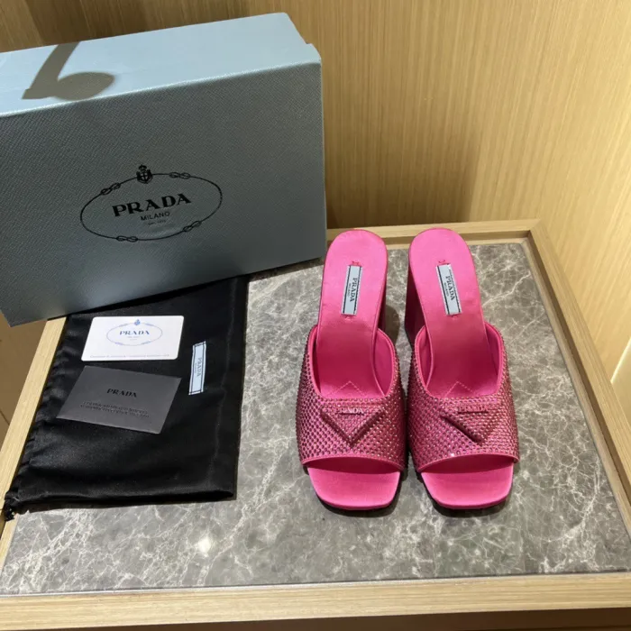 Prada Satin Pumps with Crystals Size 35-41 9-Color