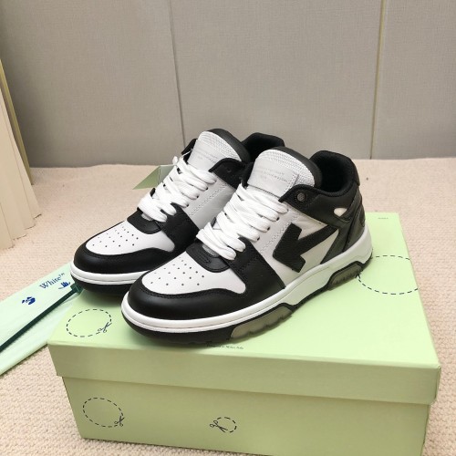 OFF White Out of Office Calf Leather Sneaker Size 35-46  6-Color